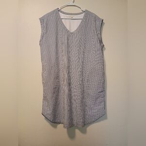 Occasionally Made Women' Pullover 100% Cotton Knee Length Nautical Striped Dress